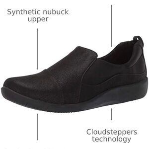 Clarks Cloudsteppers Sillian Paz Gray Slip-On Shoes